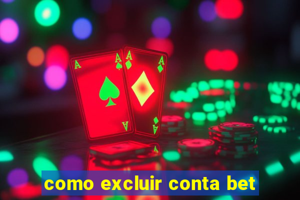 como excluir conta bet